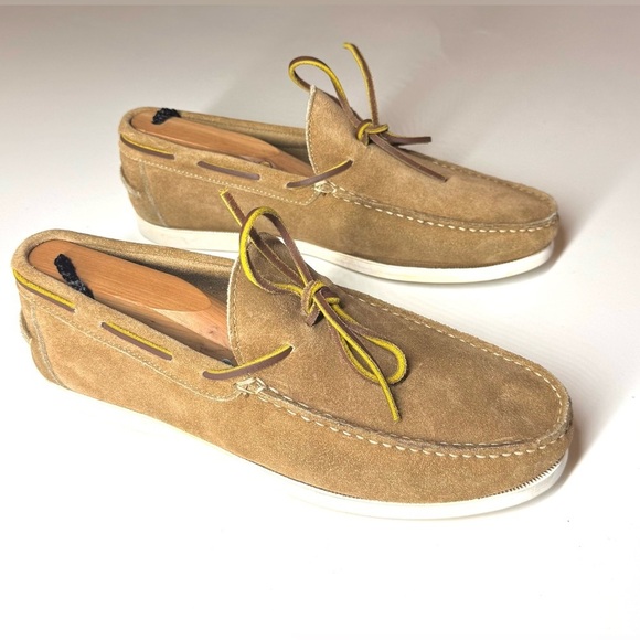 Sid Mashburn Men’s Camp Moccasin Tan Suede Shoes Size- 8 main image 5